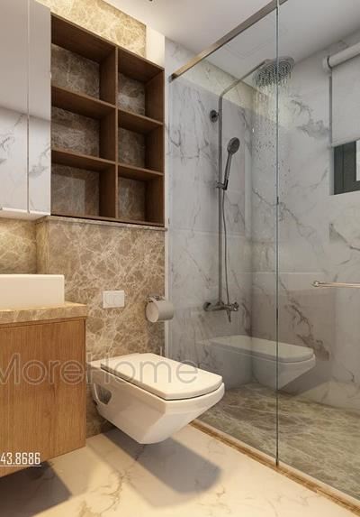 Vách tắm kính 180 độ cao cấp 