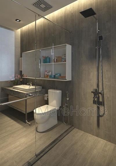 Mẫu phòng tắm kính 180 độ cao cấp