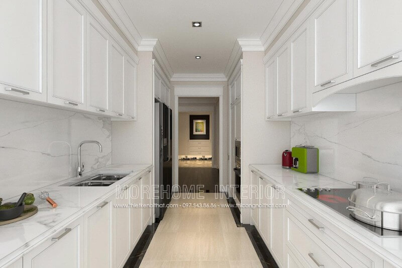 Thiết kế tủ bếp cao cấp chung cư TSQ hiện đại Tủ bếp hiện đại, tủ bếp chữ u, tủ bếp chữ i, tủ bếp chữ l