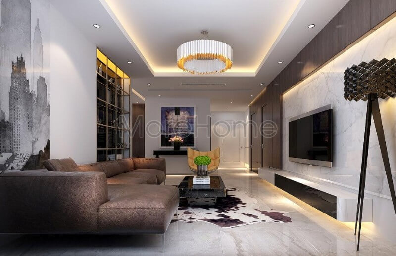 Thiết kế nội thất phòng khách chung cư sang trọng Mẫu nội thất chung cư đẹp