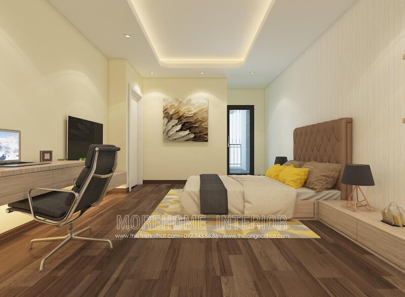Giường ngủ chung cư gỗ công nghiệp Giường ngủ chung cư gỗ công nghiệp