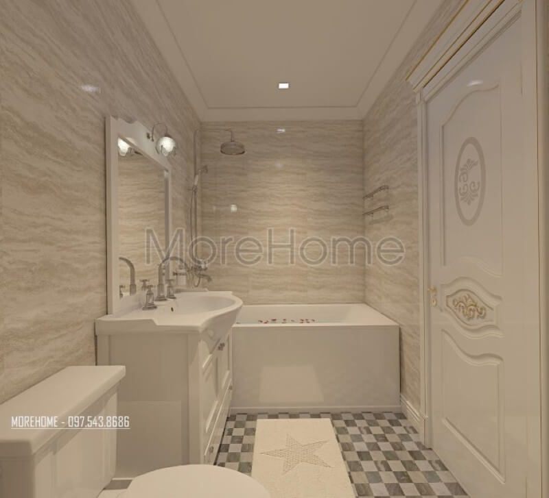 Với nhiều ưu điểm vượt trội mà nhiều dòng đá khác không có được, đá solid surface được khách hàng lựa chọn để ốp tủ lavabo của nhà mình.