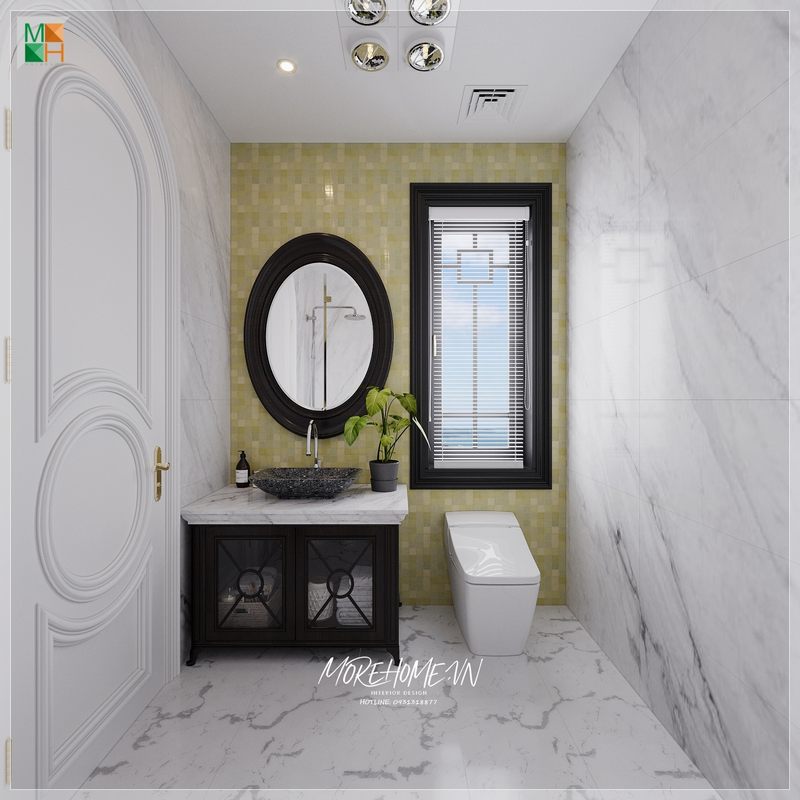Đá ốp bàn lavabo không chỉ tiện nghi mà còn góp phần mang đến 1 giá trị thẩm mỹ đặc biệt cho không gian phòng tắm của gia đình.