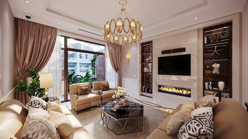 Lựa chọn mẫu đá ốp phòng khách phù hợp